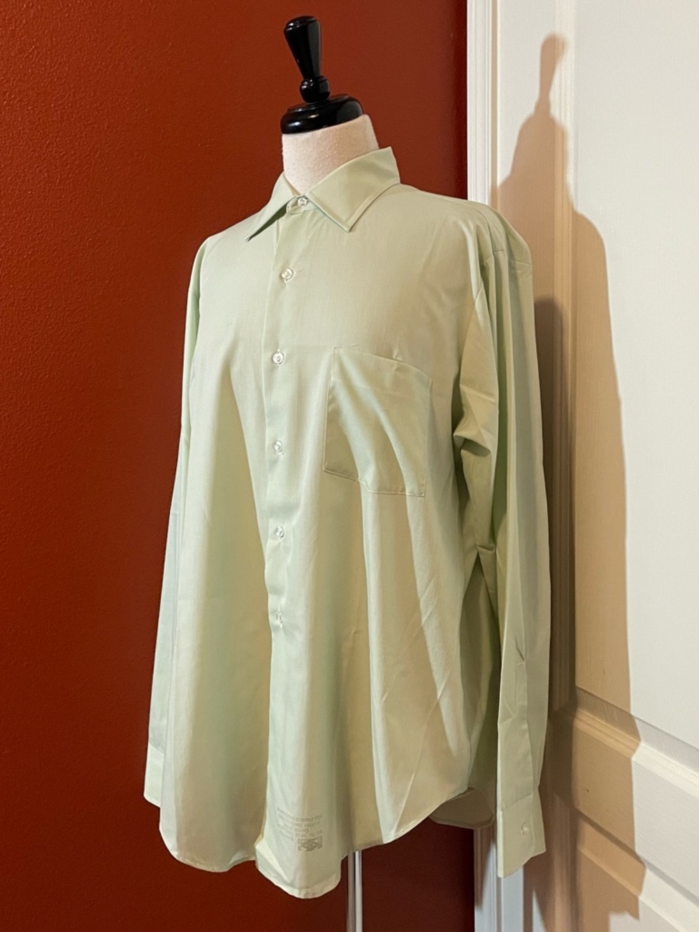 Arrow Men’s Vintage Bard Decton Perma Sanforized Plus 2 Pistachio Dress Shirt